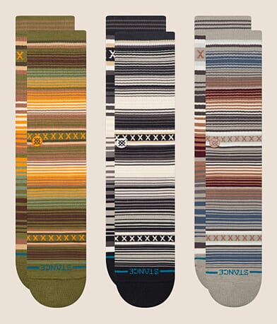 Stance 3 Pack Curren Socks front view