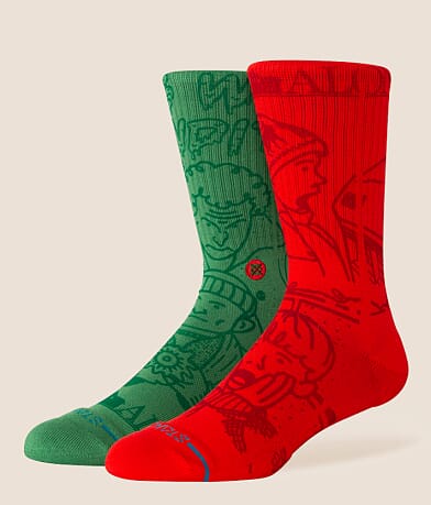 Stance Home Alone Socks front view