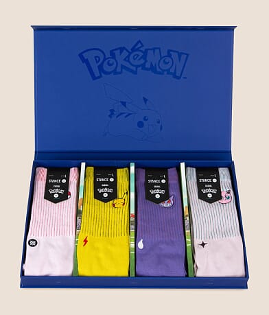 Stance 4 Pack Pokemon Socks Box Set front view