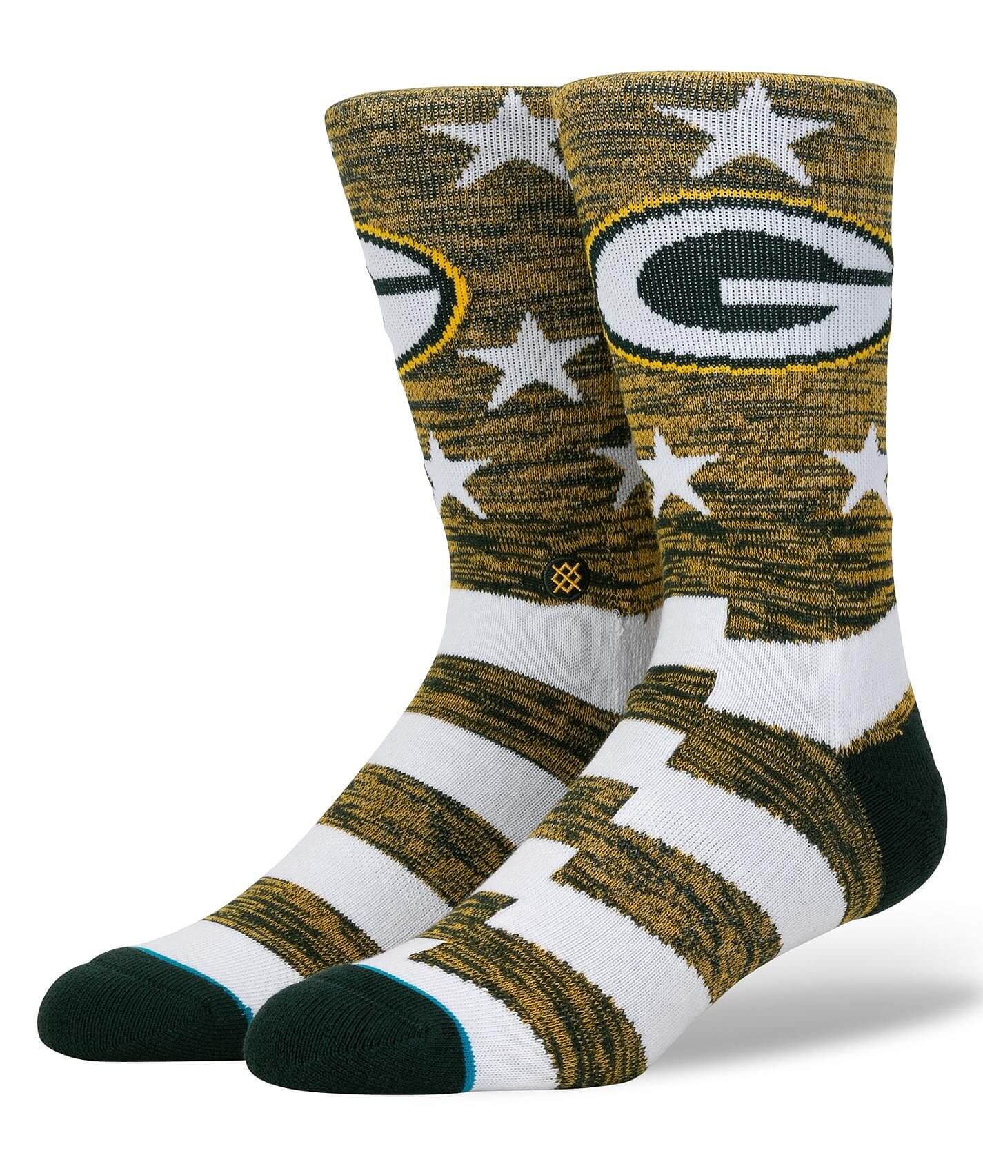 slim fit dress slacks FOCO Green Bay Packers NFL Mens Printed Camo Socks main image 0