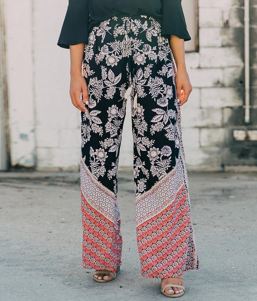 Angie Womens Women's Pant With Front Tiecasual Pants Angie Dresses Website:  Elegant Dresses For Every Occasion Angie Womens Women's Pant With Front  Tiecasual Pants Pocket [Angie] カジュアルパンツ Angie Women's Wide Leg Pants With Lace Insert