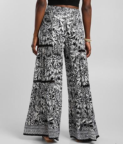 Angie Floral Wide Leg Pant BACK