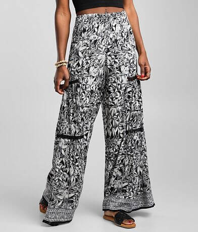 Angie Floral Wide Leg Pant FULL_LEFT_SIDE