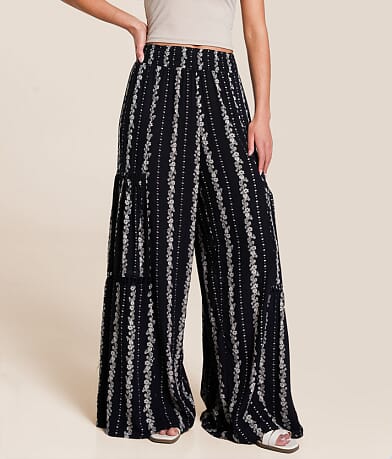 Angie Floral Beach Pant front view