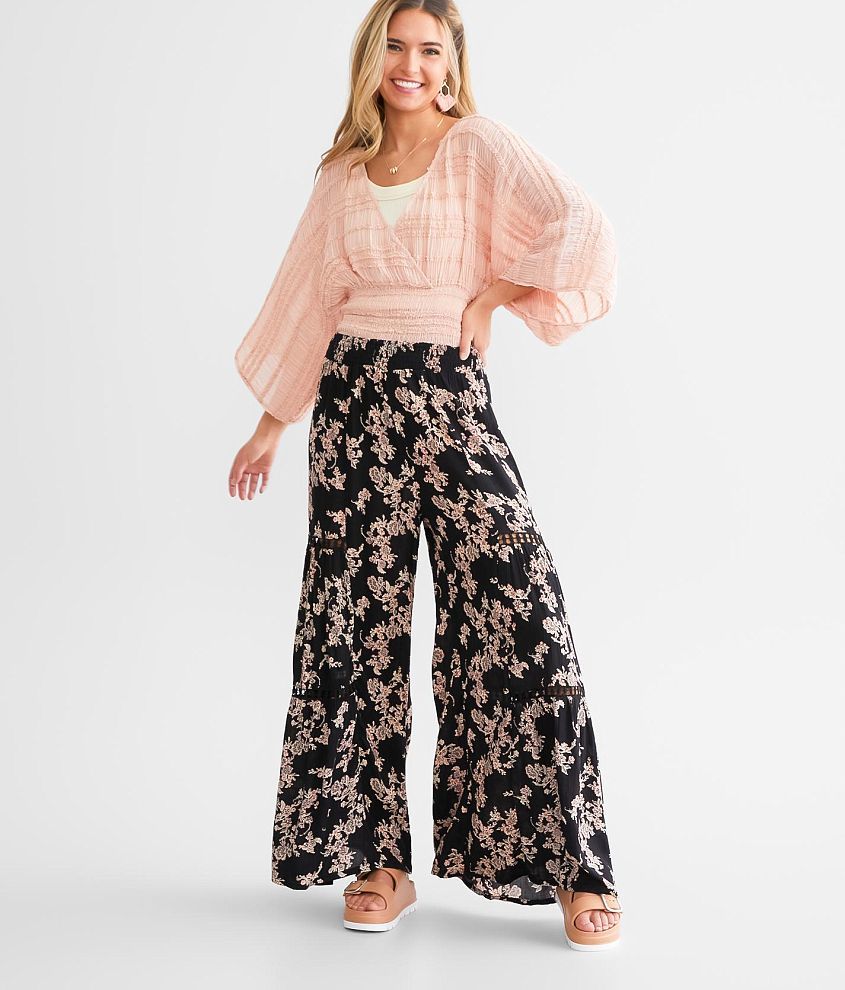 Angie Floral Beach Pant front view