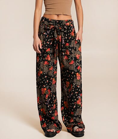 Angie Floral Beach Pant front view