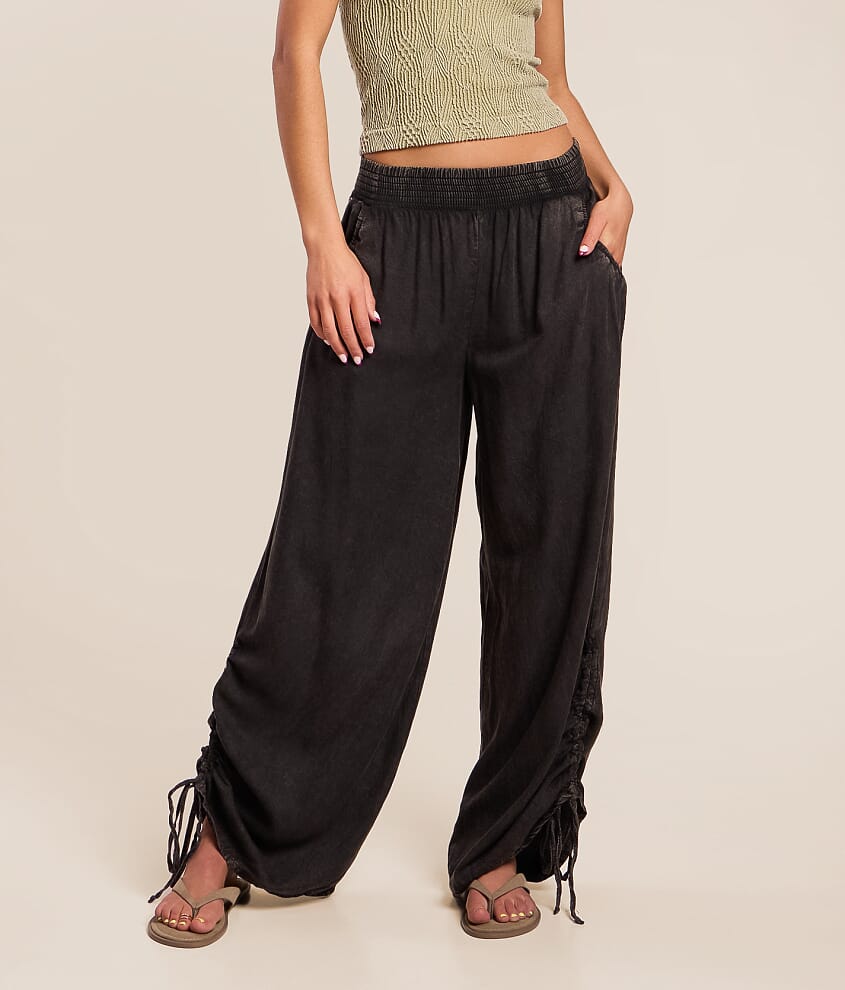Washed Wide Leg Pant