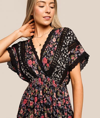 Mixed Floral Maxi Dress thumbnail 6