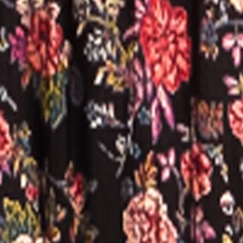 Willow & Root Mixed Floral Maxi Dress - Women's Dresses in Black