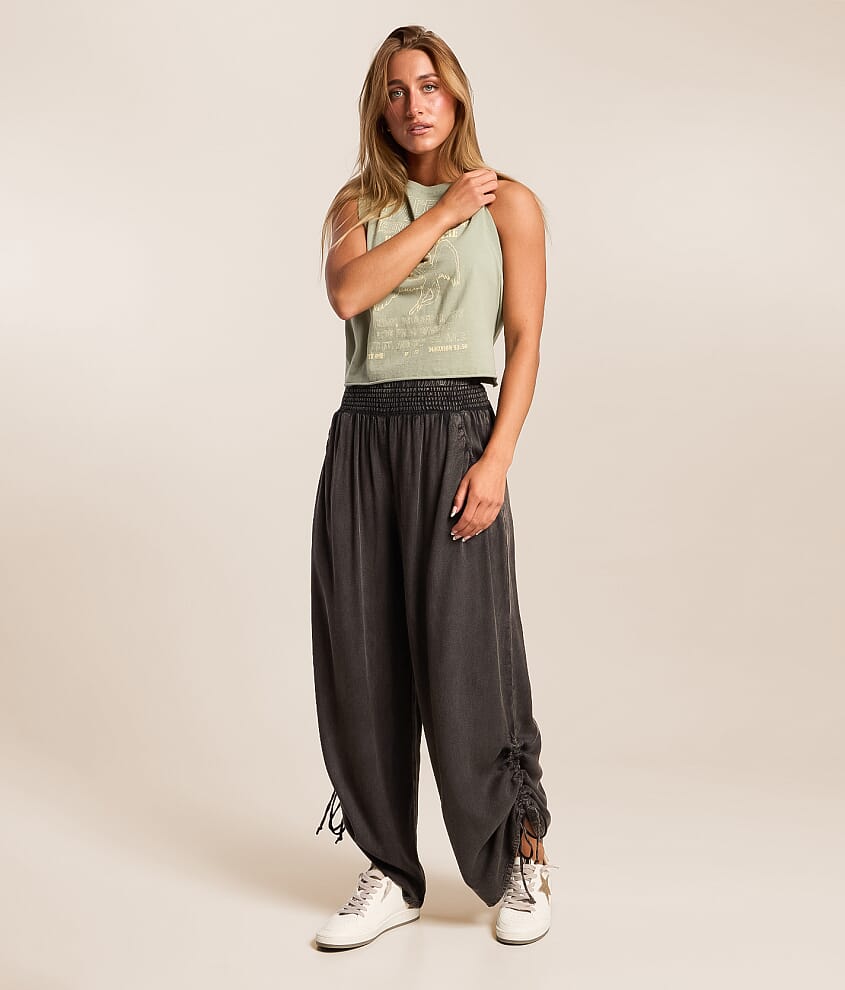 Washed Wide Leg Pant