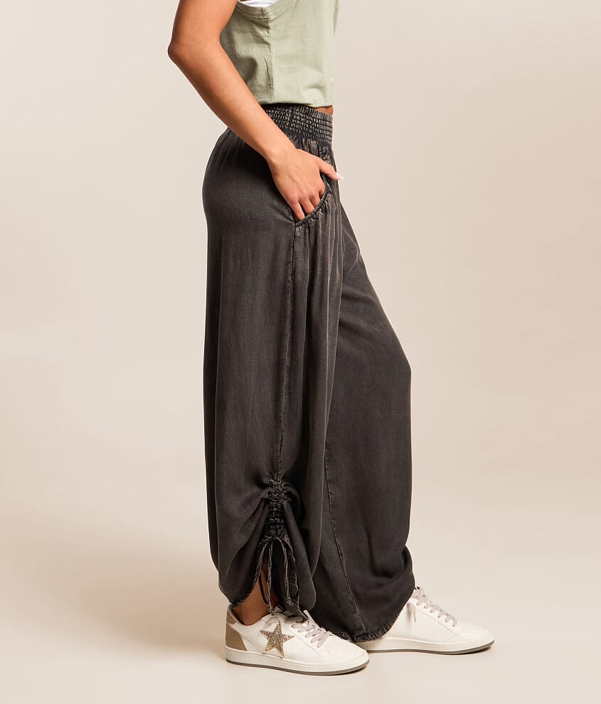 Washed Wide Leg Pant