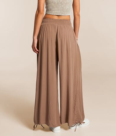 Angie Crinkle Wide Leg Pant back view