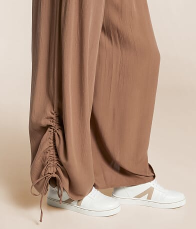 Angie Crinkle Wide Leg Pant misc detail 2 view