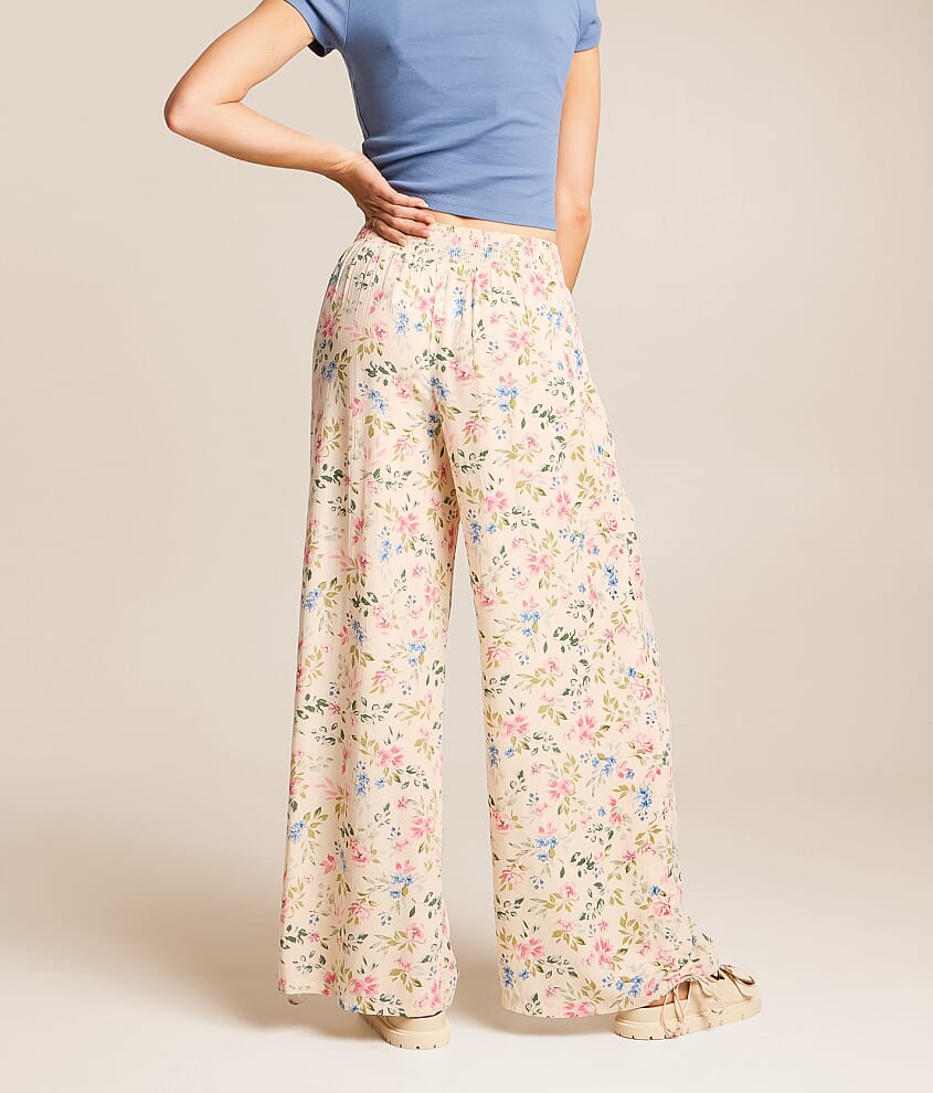 Floral Wide Leg Beach Pant