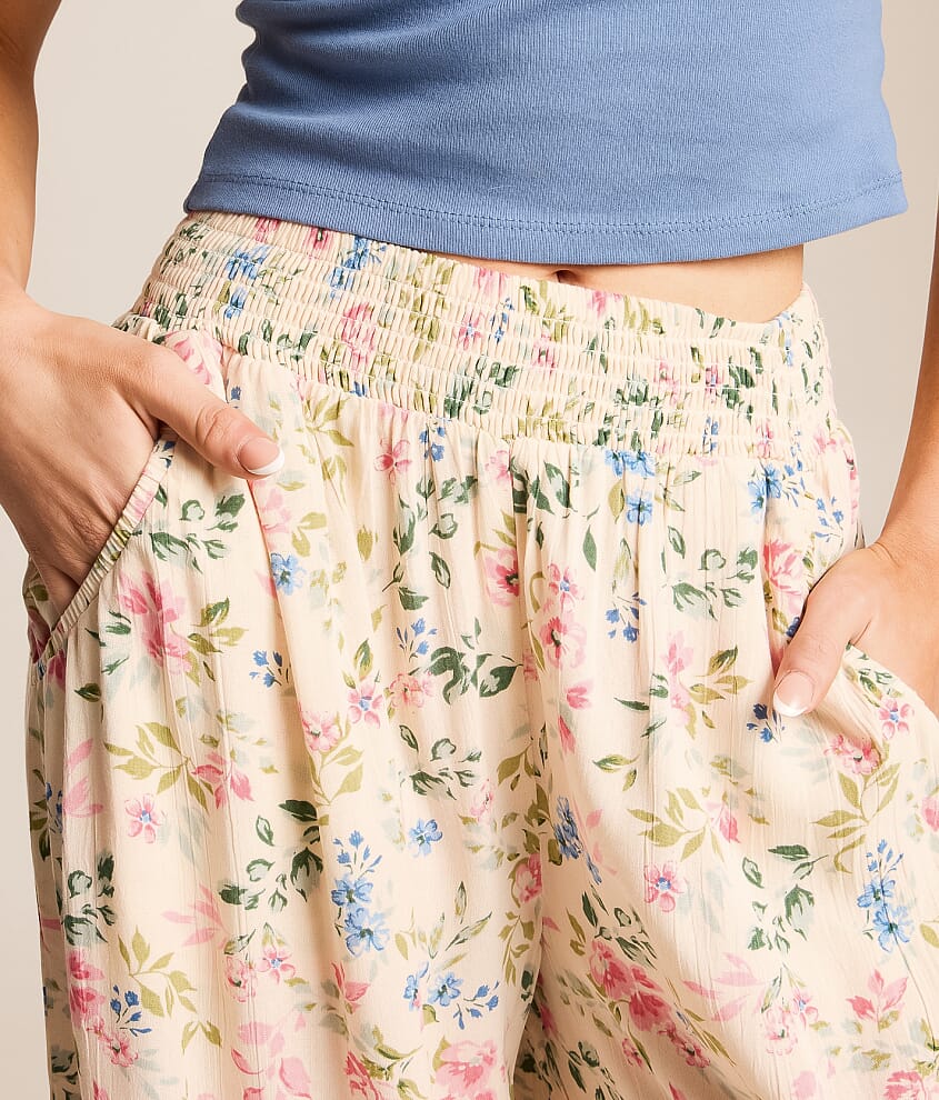 Floral Wide Leg Beach Pant