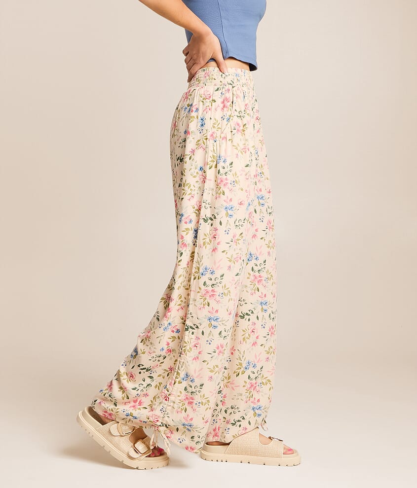 Floral Wide Leg Beach Pant