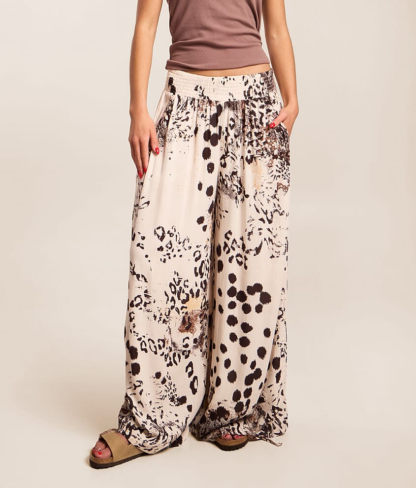 Animal Print Wide Leg Pant - thumbnail 2