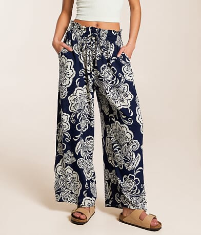 Angie Floral Beach Pant front view