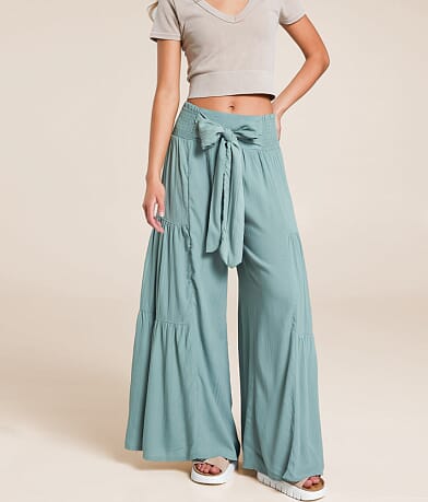 Angie Crinkle Beach Pant front view