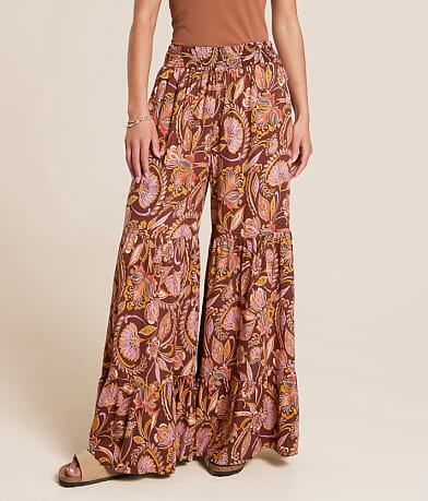 Angie Floral Beach Pant front view
