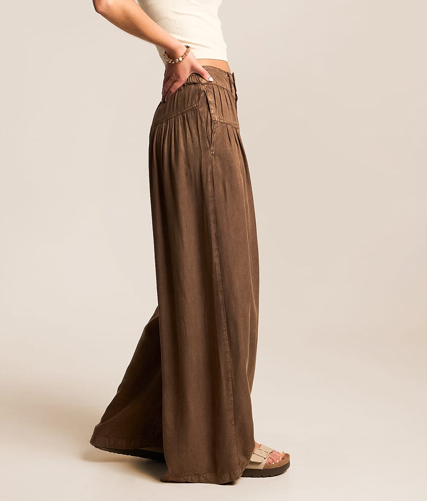 Washed Wide Leg Pant