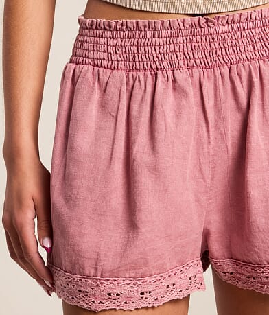 Smocked Lace Trim Short thumbnail 6