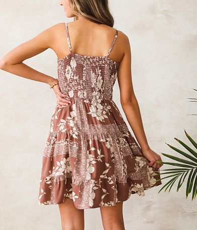 Angie Front Knot Mini Dress BACK