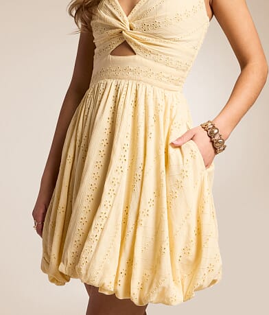 Twisted Eyelet Mini Dress thumbnail 5