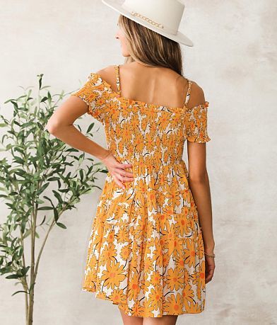 Angie Cold Shoulder Dress BACK