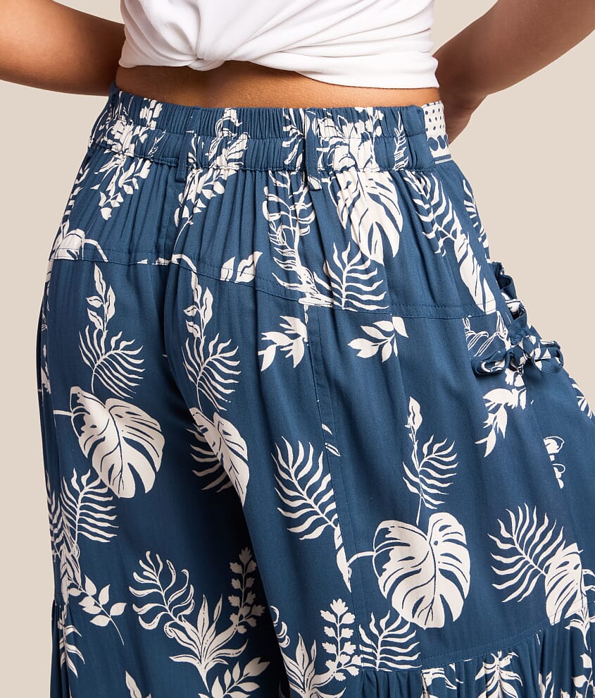 Tropical Wide Leg Beach Pant