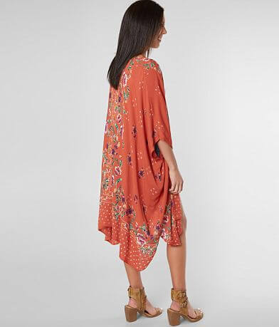 Angie Floral Print Kimono BACK