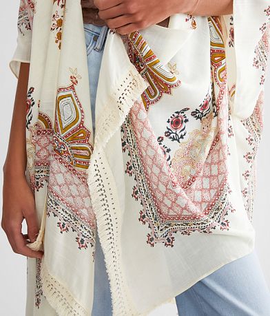 Angie Printed Kimono - One Size misc detail 1 view