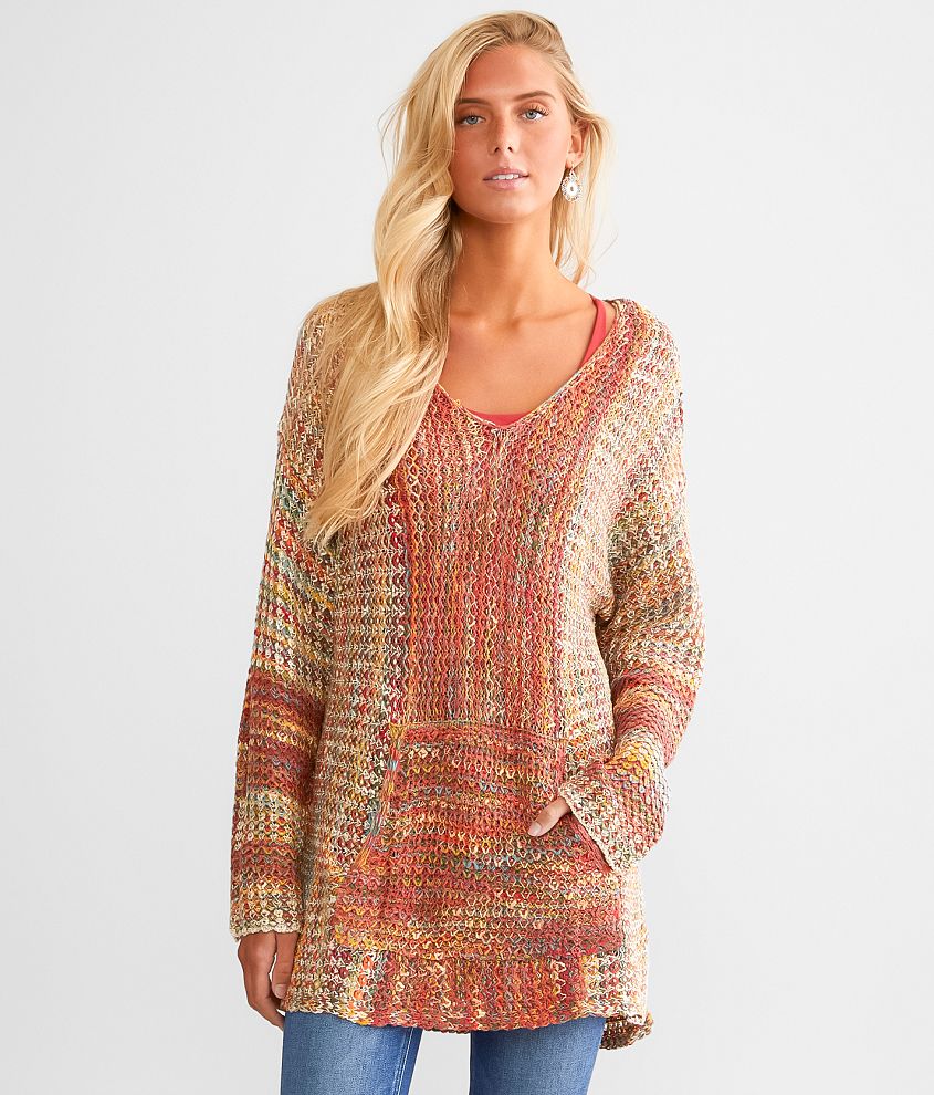 Space Dye Sweater Cardigan, Tribal, Style: 1507O-3817