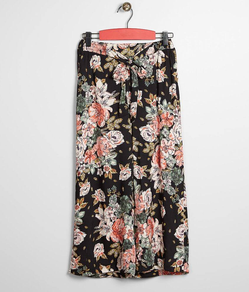 Girls - Angie Girls Floral Wide Leg Pant front view