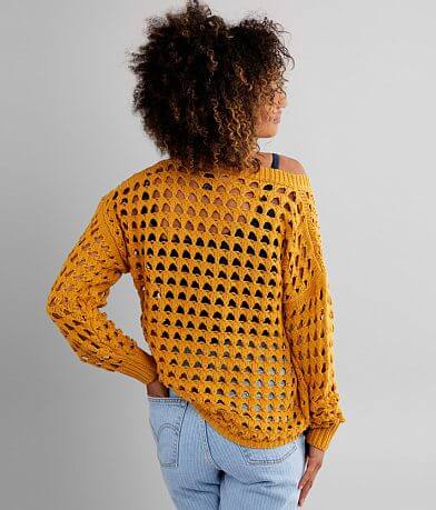 Daytrip Open Weave Sweater BACK