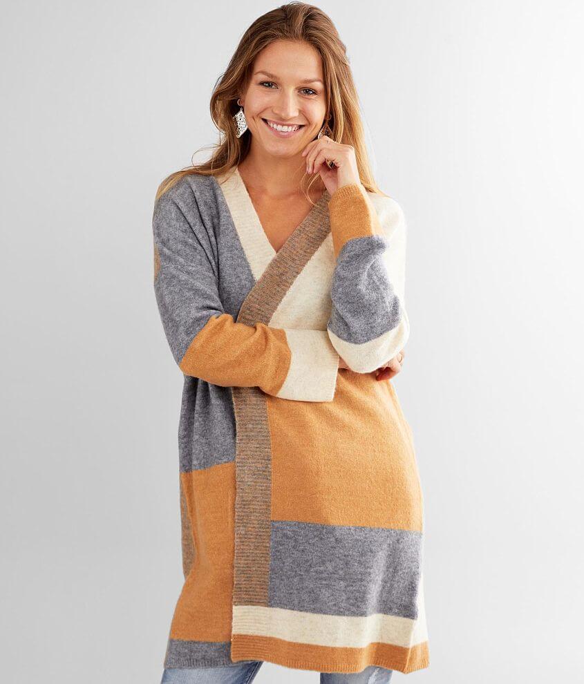 Color block 2024 cardigan sweater