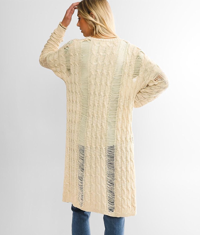 Destructed Cardigan Sweater
