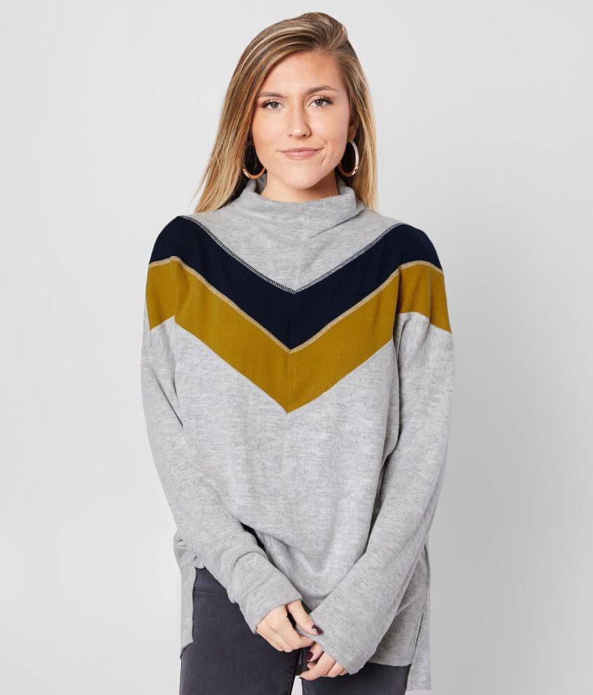 Image of BKE Chevron Brushed Knit Top