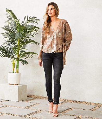 Willow &amp; Root Sequin Wrap Tie Top MISC_DETAIL_2