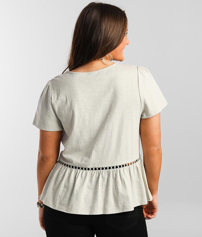 Scalloped Babydoll Top