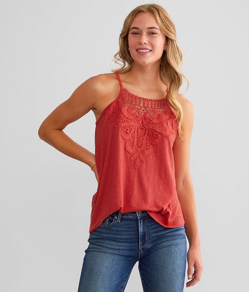 Daytrip Slub Knit Tank Top - Women's Tank Tops in Cranberry