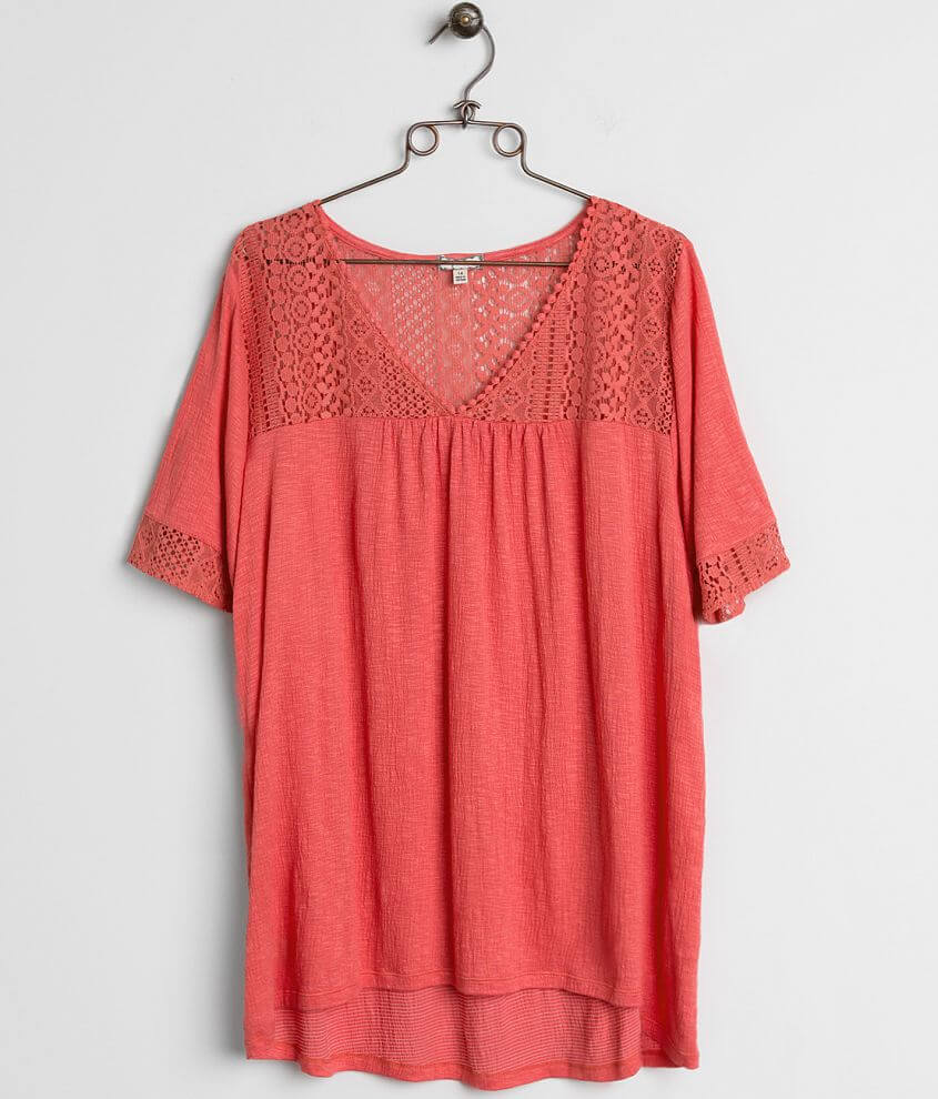 Eyeshadow Crochet Top - Plus Size Only front view