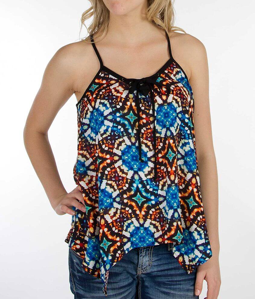 Daytrip Trapeze Tank Top - Women's Tank Tops in Black Blue Orange | Buckle