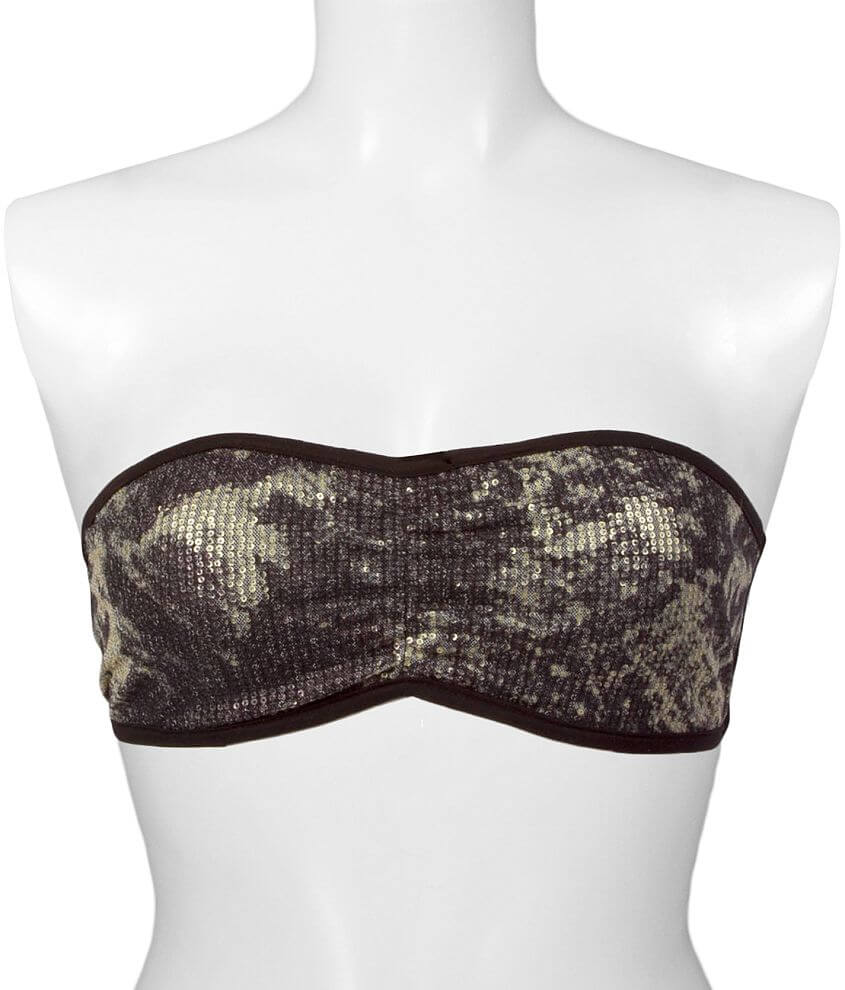Eyeshadow Sequin Bandeau Top front view