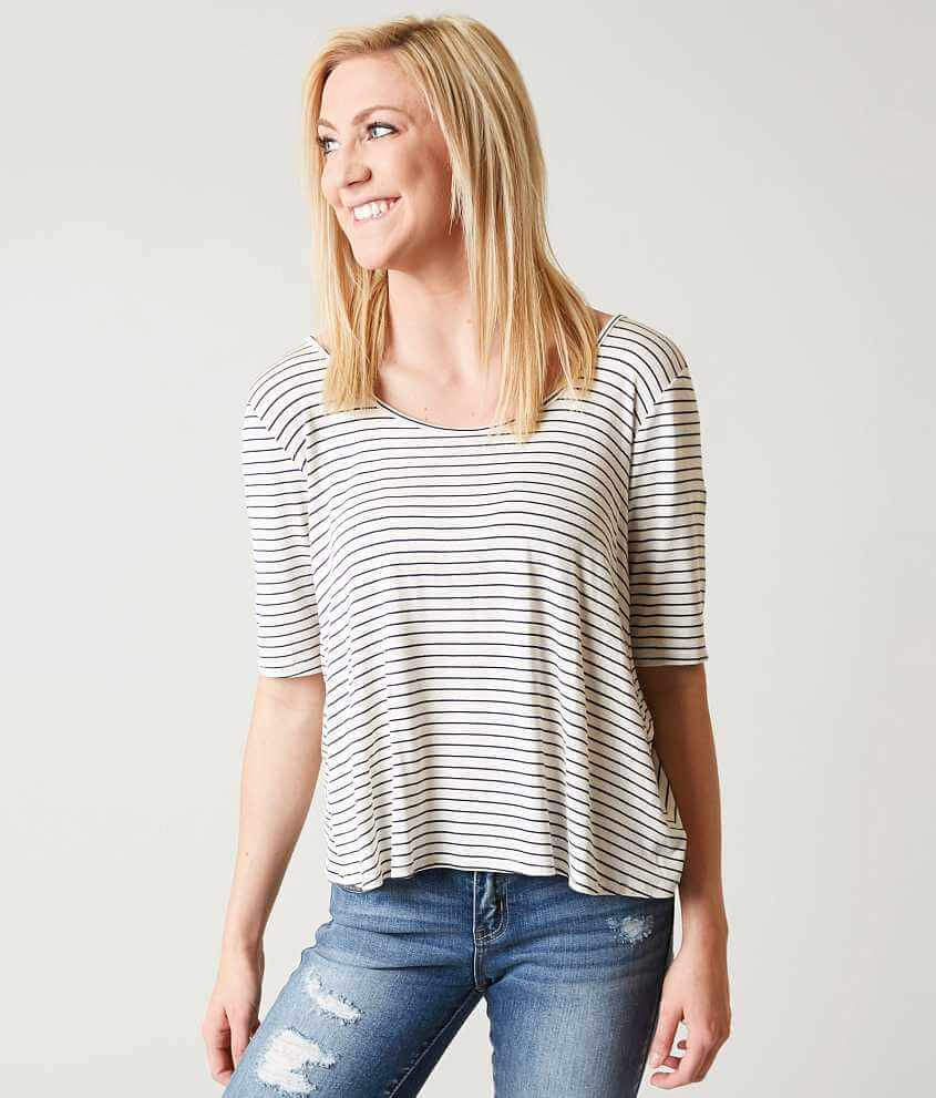 Eyeshadow Striped Top front view
