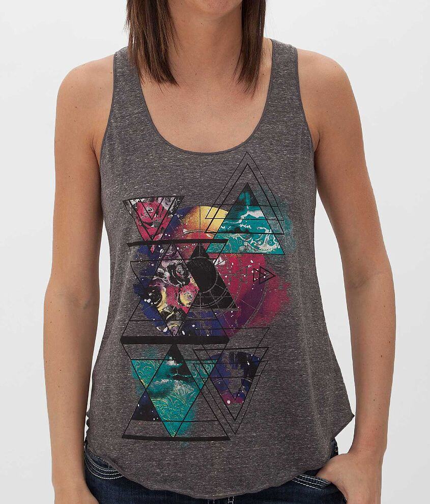 Eyeshadow Triblend Tank Top front view