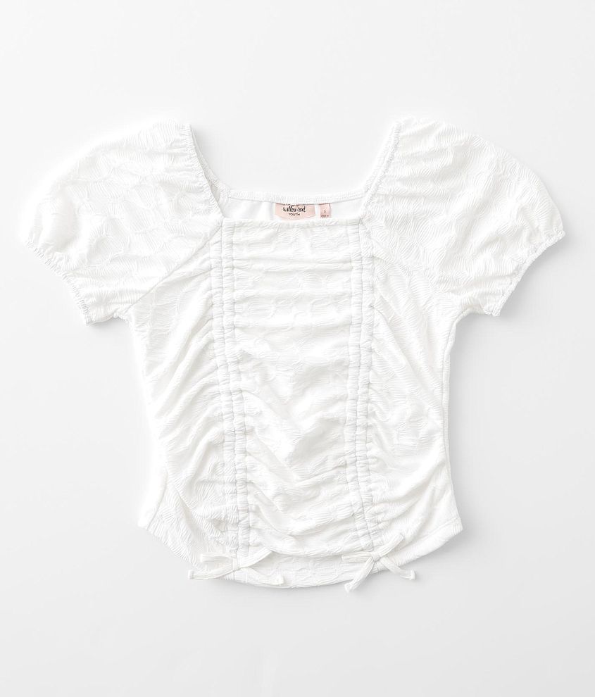 Girls - Willow &#38; Root Cinch Tie Top front view