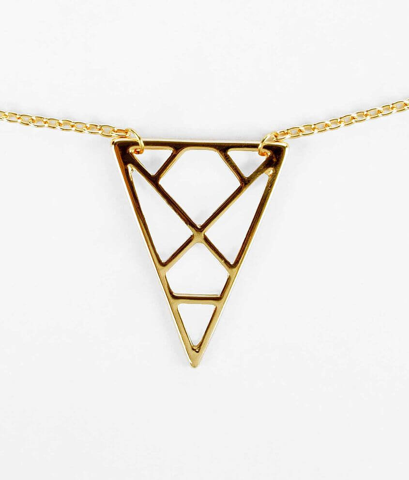 Daytrip Triangle Necklace front view