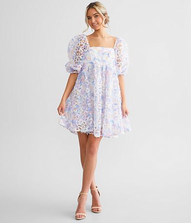 Storia 3D Floral Empire Mini Dress misc detail 2 view