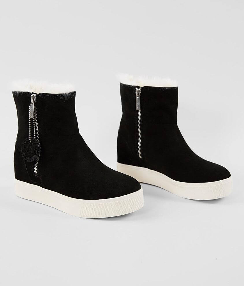 J Slides Wallace Waterproof Suede Wedge Boot